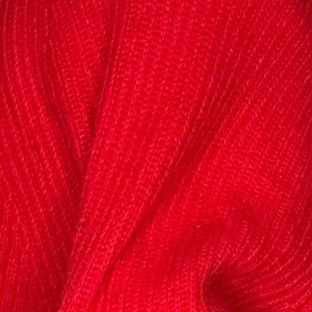 J. CREW Red 100% Cashmere Ribbed Crew Neck Sweater Size‎ Medium